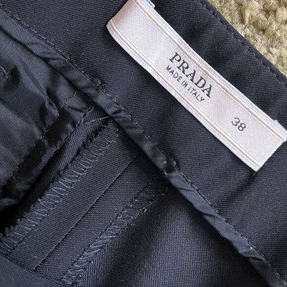Prada Black Trousers Straight Leg - Picture 7 of 8